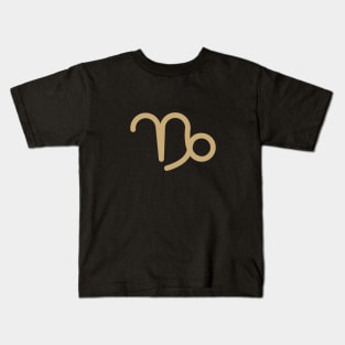 Capricorn Zodiac Symbol Kids T-Shirt